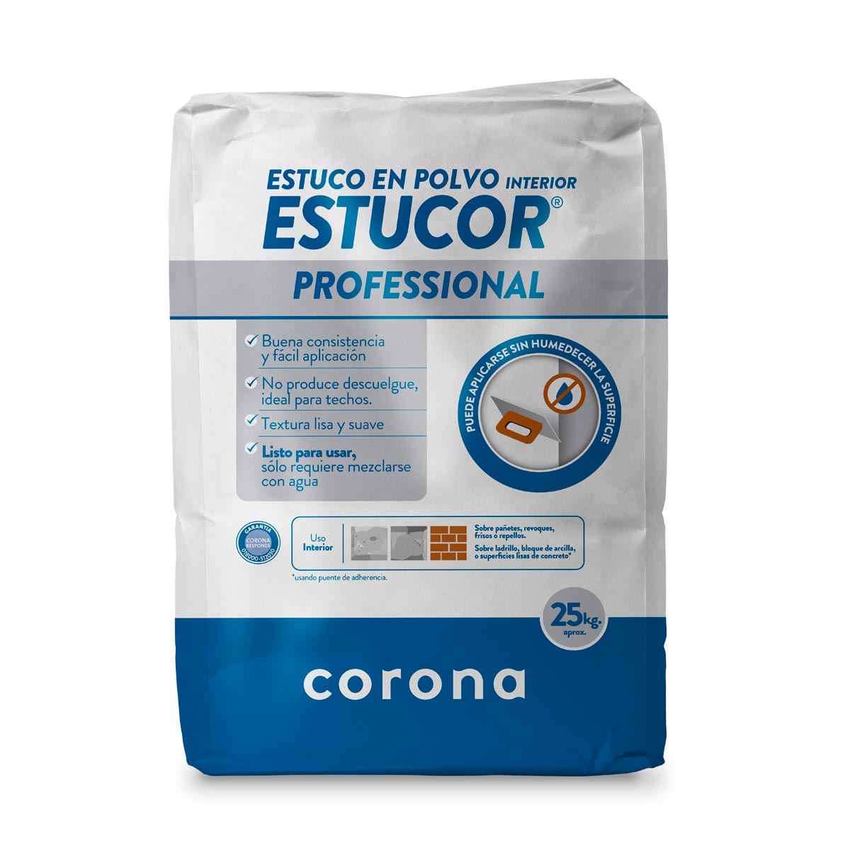estucor estuco profesional 25 kg 312001001